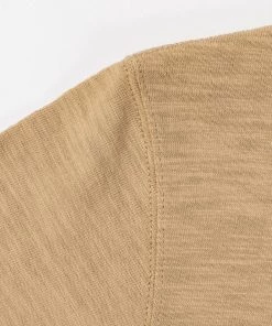 Non Stock MFG. CO. Heavyweight US Cotton Gusset Tubular T-Shirt - Sand 19 Non Stock MFG. CO. Heavyweight US Cotton Gusset Tubular T-Shirt - Sand