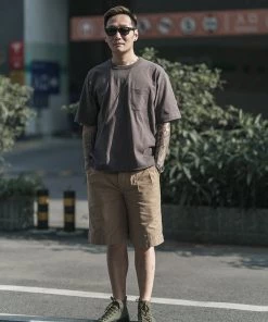 Non Stock MFG. CO. TOPS 9.8 Oz Cotton Classic Pocket T-Shirt - Dark Gray 18 Non Stock MFG. CO. TOPS 9.8 Oz Cotton Classic Pocket T-Shirt - Dark Gray