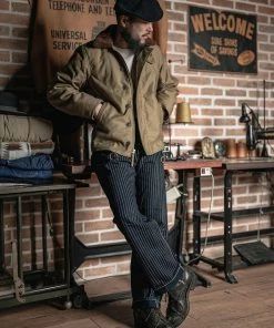 Bronson MFG. CO. TOPS WWII Early Model Submarine N-1 Woolen Deck Jacket 32 Bronson MFG. CO. TOPS WWII Early Model Submarine N-1 Woolen Deck Jacket