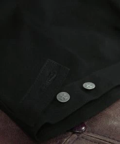 Bob Dong Motorcycle Style Black And White Stripe Type 2 Jacket TOPS