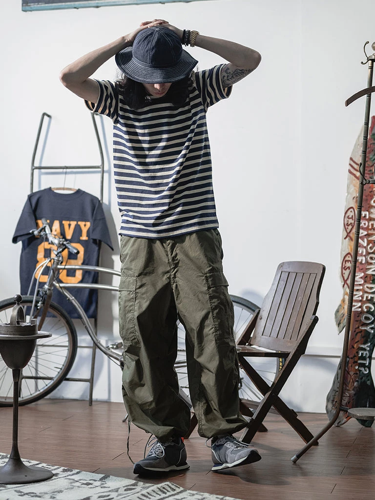 Bronson MFG. CO. French Sailor Boat Neck Breton Stripe T-Shirt - Navy/White BEST SELLERS 5 Bronson MFG. CO. French Sailor Boat Neck Breton Stripe T-Shirt - Navy/White BEST SELLERS