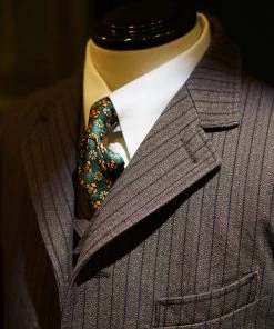 Annual Ring 1900s French Salt & Pepper Striped Chambray Sack Jacket BEST SELLERS