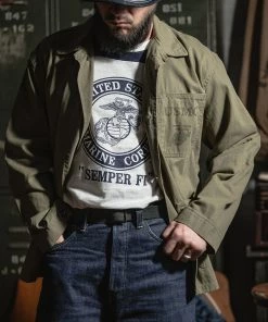 Bronson MFG. CO. 1970s USMC Semper Fi Print Athletic T-Shirt