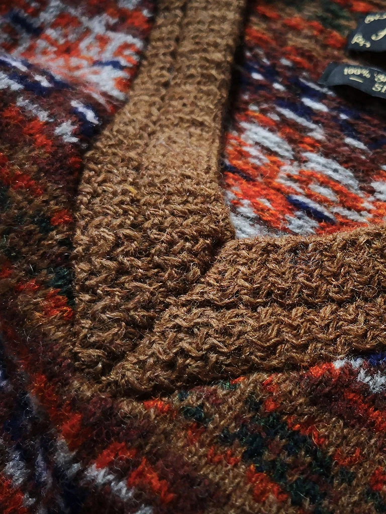 Annual Ring Shetland Wool Fair Isle Sweater Vest - Camel 7 Annual Ring Shetland Wool Fair Isle Sweater Vest - Camel