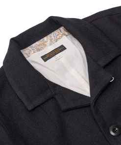 Remains Clothing Wool-Twill Tweed Coat