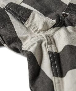 Non Stock MFG. CO. 11.5 Oz Heavyweight Wide Striped Prisoner Shorts 34 Non Stock MFG. CO. 11.5 Oz Heavyweight Wide Striped Prisoner Shorts