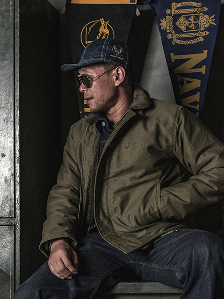 Bronson MFG. CO. USAAF WWII Type A-3 Cap - Indigo ACCESSORIES 4 Bronson MFG. CO. USAAF WWII Type A-3 Cap - Indigo ACCESSORIES