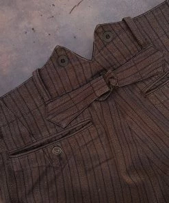 Annual Ring BEST SELLERS French Salt & Pepper Striped Chambray Work Trousers