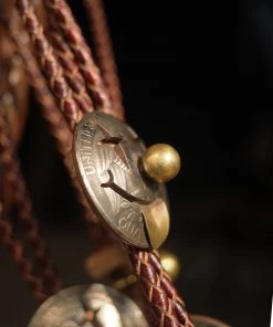 Old Selling Leather Joker Cents Coin Bolo Tie ACCESSORIES 13 Old Selling Leather Joker Cents Coin Bolo Tie ACCESSORIES