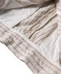 Non Stock MFG. CO. May 2022 Loose Double Pleated Striped 10.5 Oz Linen Shorts