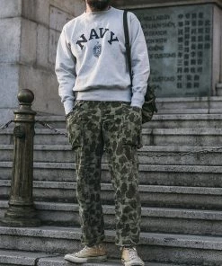 Bronson MFG. CO. 20 Oz Naval Academy Reverse Weave Sweatshirt Back In Stock