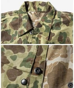 Bronson MFG. CO. TOPS WWII USMC Type P-44 HBT Duck Hunter Camo Jacket 19 Bronson MFG. CO. TOPS WWII USMC Type P-44 HBT Duck Hunter Camo Jacket