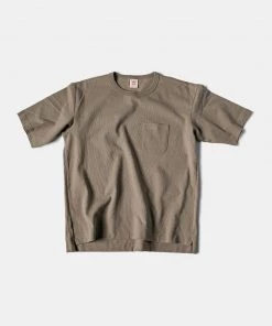 Non Stock MFG. CO. 9.8 Oz Cotton Classic Pocket T-Shirt - Khaki TOPS