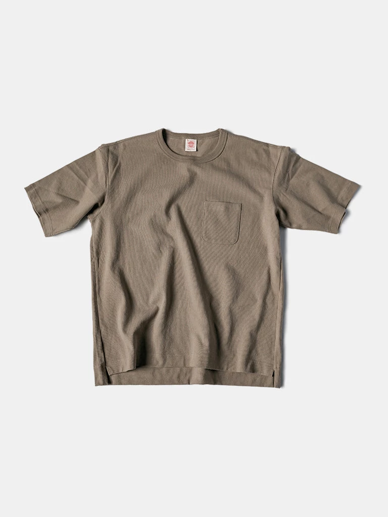 Non Stock MFG. CO. 9.8 Oz Cotton Classic Pocket T-Shirt - Khaki TOPS 1 Non Stock MFG. CO. 9.8 Oz Cotton Classic Pocket T-Shirt - Khaki TOPS