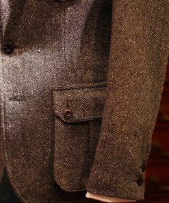 Annual Ring Coloured Speckle Tweed Safari Jacket TOPS 30 Annual Ring Coloured Speckle Tweed Safari Jacket TOPS