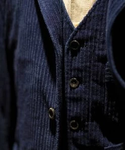 Annual Ring BEST SELLERS 1920s French Indigo Corduroy Suit Jacket