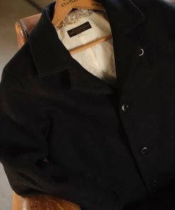 Remains Clothing Wool-Twill Tweed Coat