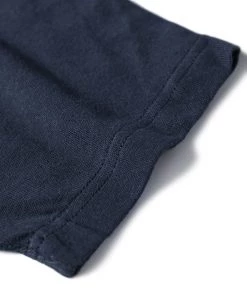 Non Stock MFG. CO. June 2022 Vintage Elmwood Elementary Print Raglan Sleeve T-Shirt - Navy