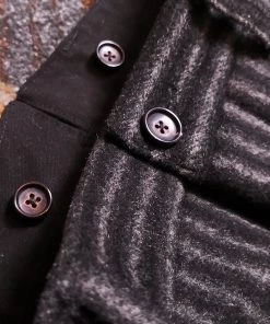 Annual Ring BOTTOMS 1920s Black & Gray Stripe Tweed Trousers