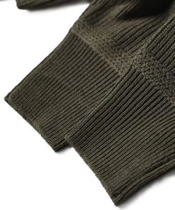 Bronson MFG. CO. USAAF Type A-1 V-neck Mechanics Sweater - Olive TOPS