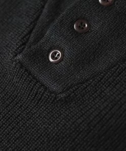 Bronson MFG. CO. TOPS US Army High Neck Wool Sweater - Black