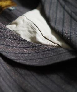 Annual Ring BEST SELLERS 1920s French Salt & Pepper Striped Chambray Vest