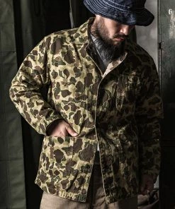 Bronson MFG. CO. TOPS WWII USMC Type P-42 Duck Hunter Camo Jacket