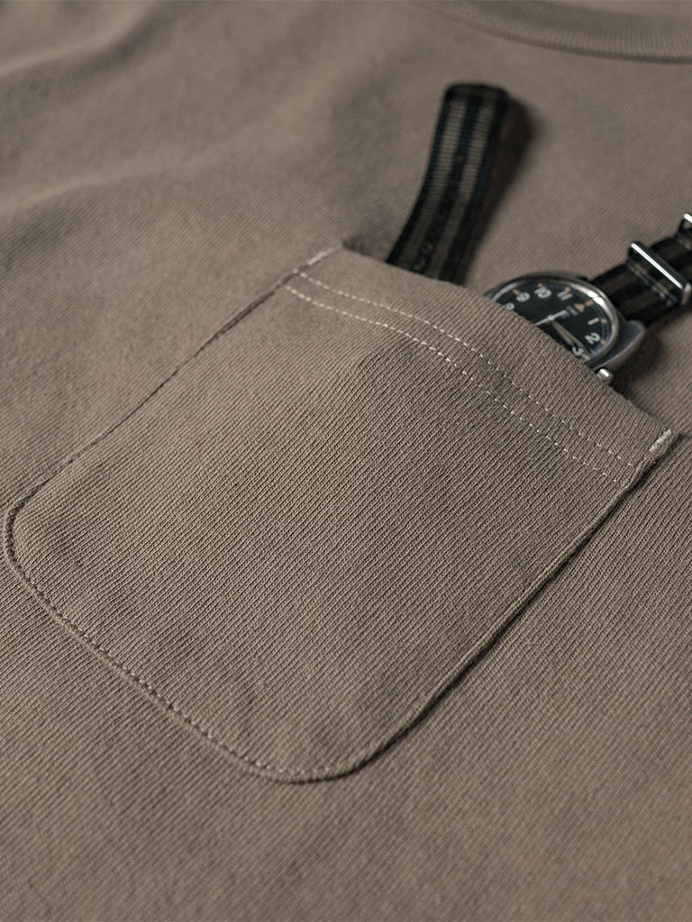 Non Stock MFG. CO. 9.8 Oz Cotton Classic Pocket T-Shirt - Khaki TOPS 12 Non Stock MFG. CO. 9.8 Oz Cotton Classic Pocket T-Shirt - Khaki TOPS