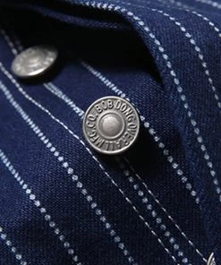 Bob Dong Vintage Wabash Three-IN-One Pocket Denim High Back Bib Overalls