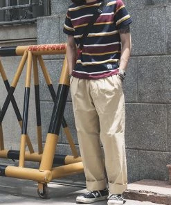 Non Stock MFG. CO. 1930s IVY Style Double Pleated Chino Trousers - Khaki May 2022 19 Non Stock MFG. CO. 1930s IVY Style Double Pleated Chino Trousers - Khaki May 2022