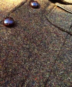 Annual Ring Half Norfolk Tweed Jacket - Brown