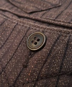 Annual Ring BEST SELLERS French Salt & Pepper Striped Chambray Work Trousers