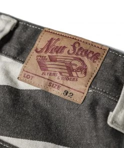 Non Stock MFG. CO. 11.5 Oz Heavyweight Wide Striped Prisoner Shorts 33 Non Stock MFG. CO. 11.5 Oz Heavyweight Wide Striped Prisoner Shorts