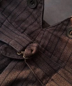 Annual Ring BEST SELLERS French Salt & Pepper Striped Chambray Work Trousers