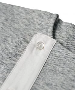 Bronson MFG. CO. 14 Oz Side Closing Henley T-Shirt - Gray