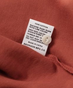 Bronson MFG. CO. Vintage Short Sleeve Henley T-Shirt - Red Back In Stock 31 Bronson MFG. CO. Vintage Short Sleeve Henley T-Shirt - Red Back In Stock