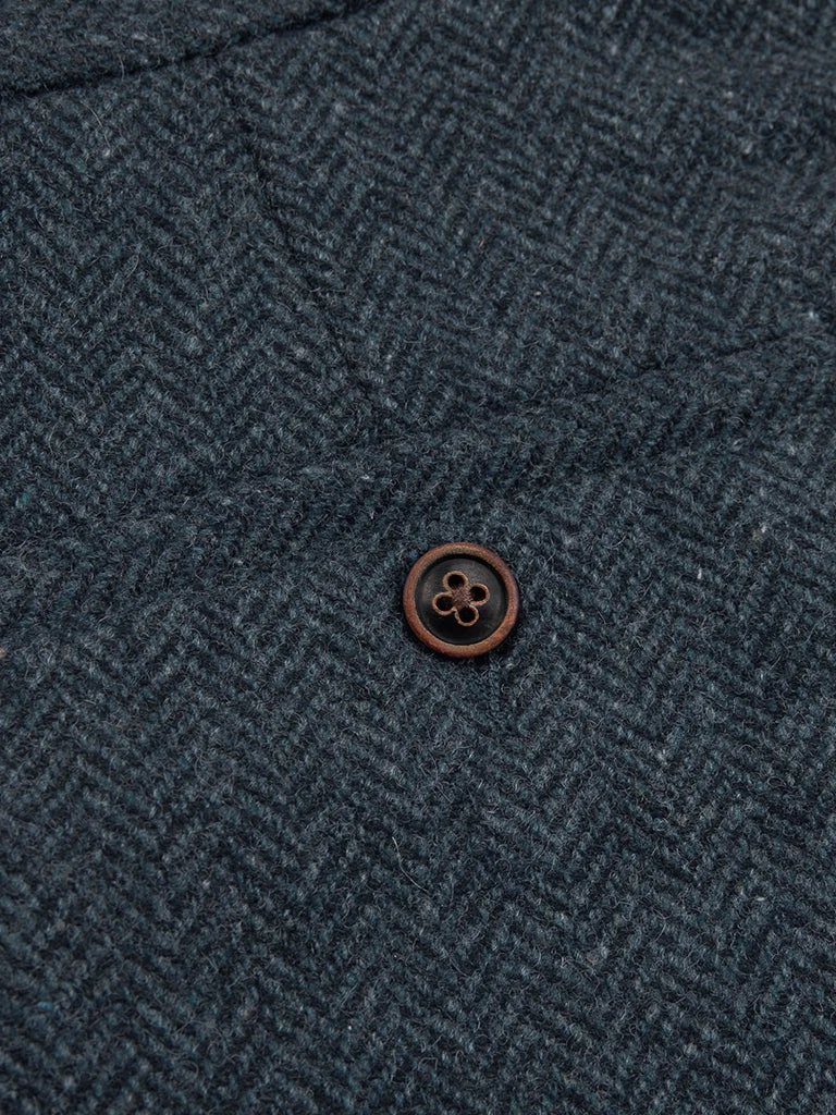 Annual Ring 1930s American Style Herringbone Navy Tweed Trousers 12 Annual Ring 1930s American Style Herringbone Navy Tweed Trousers