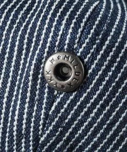 Non Stock MFG. CO. Old Time Denim Stripe Newsboy Cap