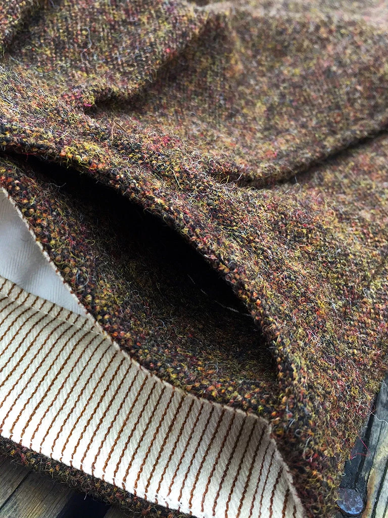 Annual Ring BEST SELLERS British Retro Brown Tweed Double Pleated Trousers 12 Annual Ring BEST SELLERS British Retro Brown Tweed Double Pleated Trousers