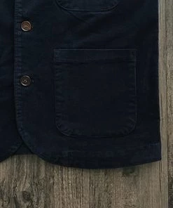 NVGS MFG. & Co. 1940s French Indigo Corduroy 3 Pocket Workwear Jacket