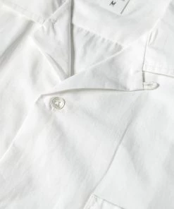 Bronson MFG. CO. Classic Panama Open Collar Shirt - Ivory White