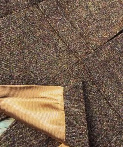 Annual Ring Half Norfolk Tweed Jacket - Brown