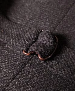 Annual Ring Black & White Striped Tweed Vest TOPS