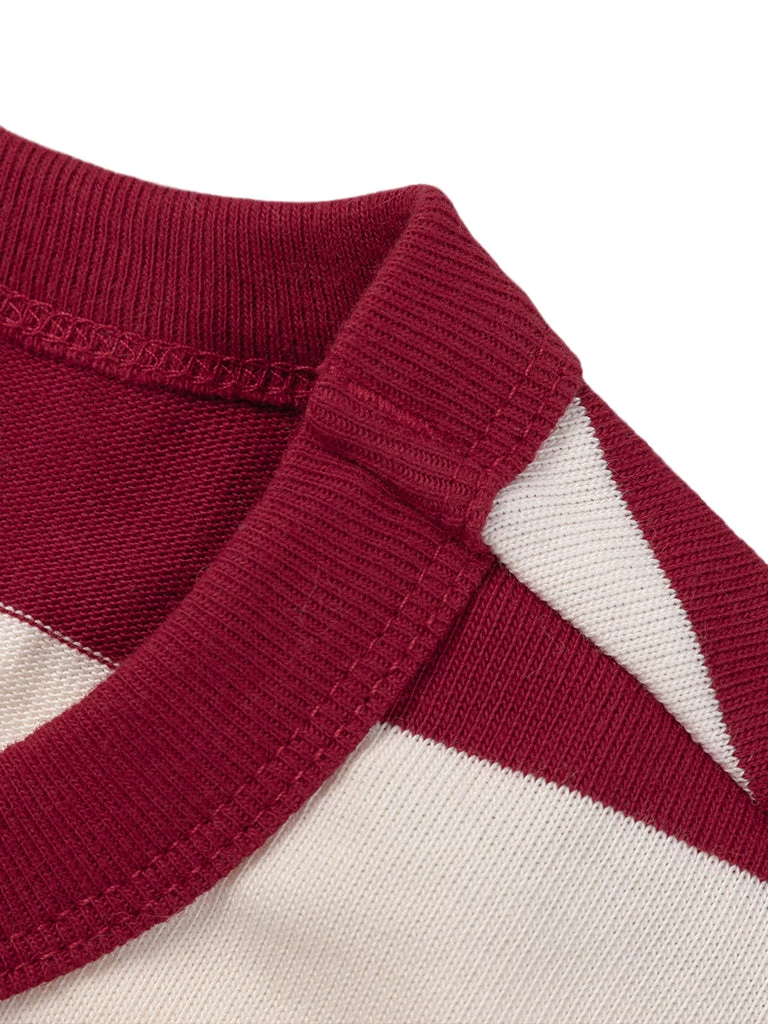 Non Stock MFG. CO. Heavyweight Cotton Wide Striped T-Shirt - Red NEW ARRIVALS 9 Non Stock MFG. CO. Heavyweight Cotton Wide Striped T-Shirt - Red NEW ARRIVALS