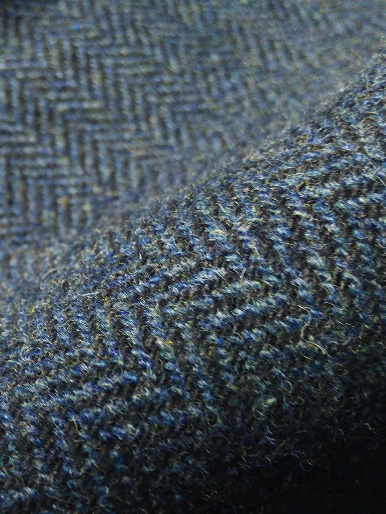 Annual Ring TOPS Blue-Grey Herringbone Tweed Suit Jacket 16 Annual Ring TOPS Blue-Grey Herringbone Tweed Suit Jacket