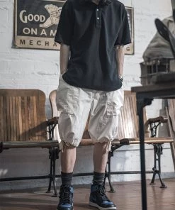 Non Stock MFG. CO. May 2022 8.5 Oz Cotton Ripstop Cargo Shorts - White