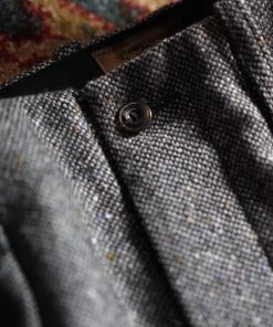 Annual Ring 1940s Hollywood Waistband Coloured Speckle Tweed Trousers