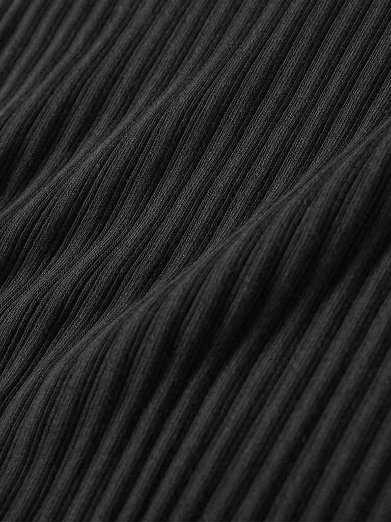 Bronson MFG. CO. BEST SELLERS 11 Oz Retro Ribbed Cotton Henley T-Shirt - Black 7 Bronson MFG. CO. BEST SELLERS 11 Oz Retro Ribbed Cotton Henley T-Shirt - Black