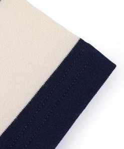 Non Stock MFG. CO. NEW ARRIVALS Heavyweight Cotton Wide Striped T-Shirt - Blue