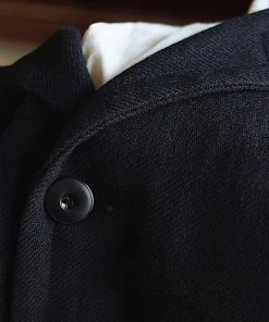 Remains Clothing Wool-Twill Tweed Coat